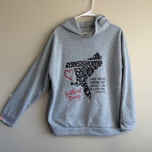Gray Hoodie with Southeast Map Design